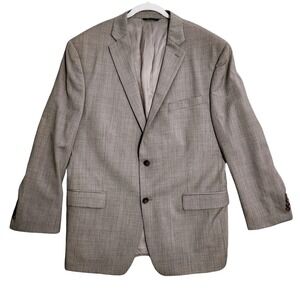 Ralph Lauren Blazer Men's 46R Beige Wool Spandex Sport Coat Jacket Dillard's